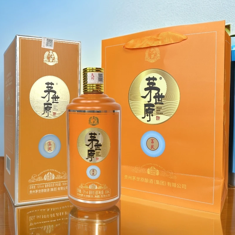 茅世原【房书记推荐】贵州酱香型白酒富民酒1箱6瓶53%Vol500ml