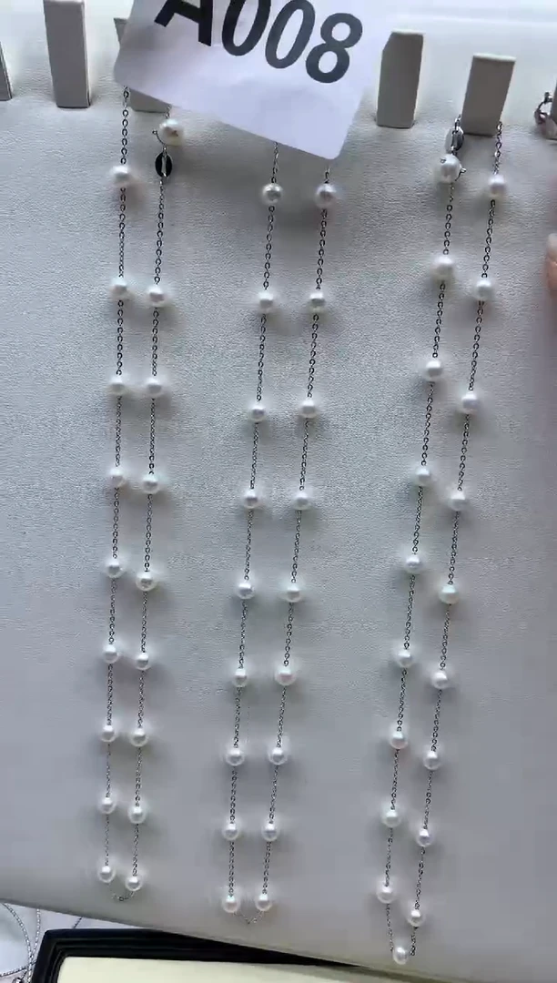 项链银S925镶嵌淡水珍珠多样性发其一