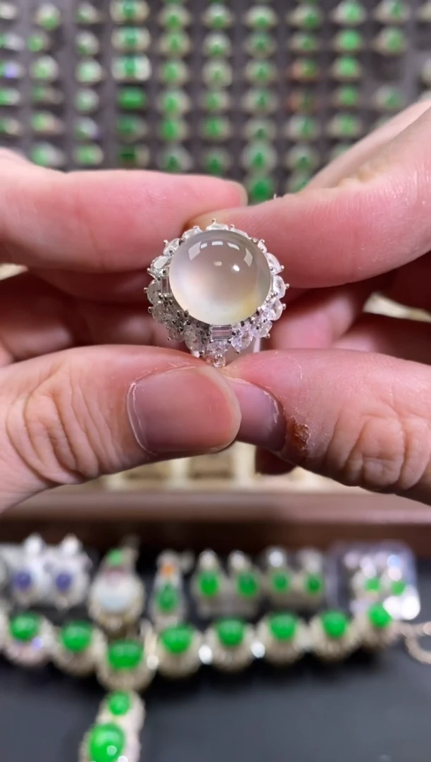 未镶嵌戒指翡翠天然缅甸A货翡翠未镶嵌 粉丝福利