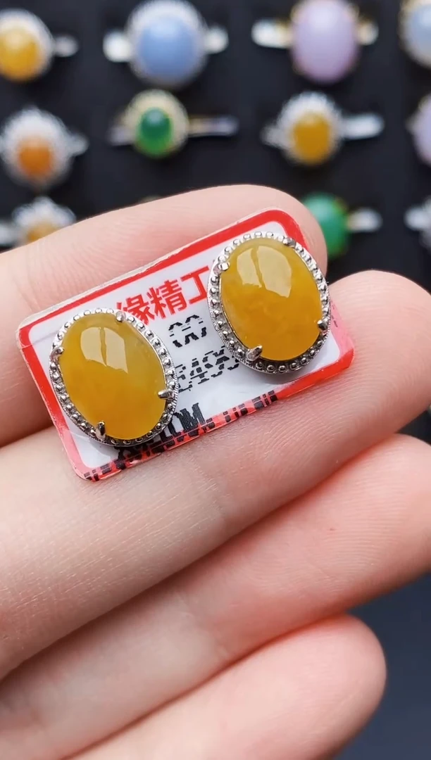 银S925镶嵌戒指翡翠3063