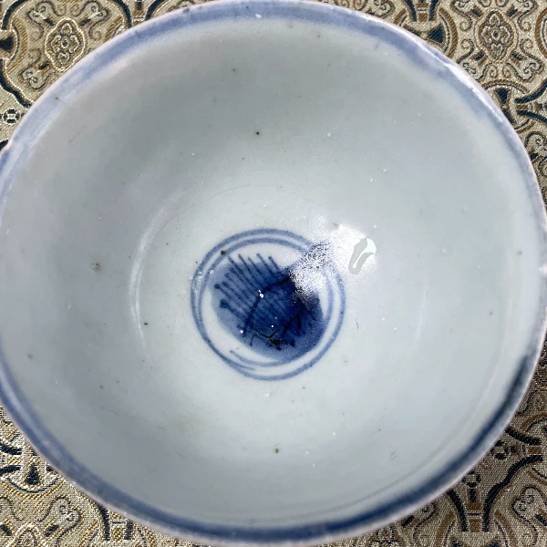 【婴系茶园碗 】复*古主人杯手绘大碗米饭碗柴窑釉下彩小盘古今彩绘
