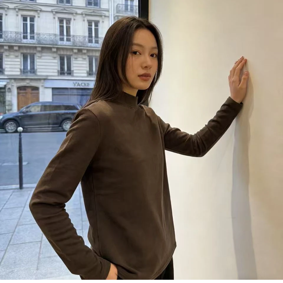 全新升级~百搭桑蚕丝绵羊毛打底衫  B004