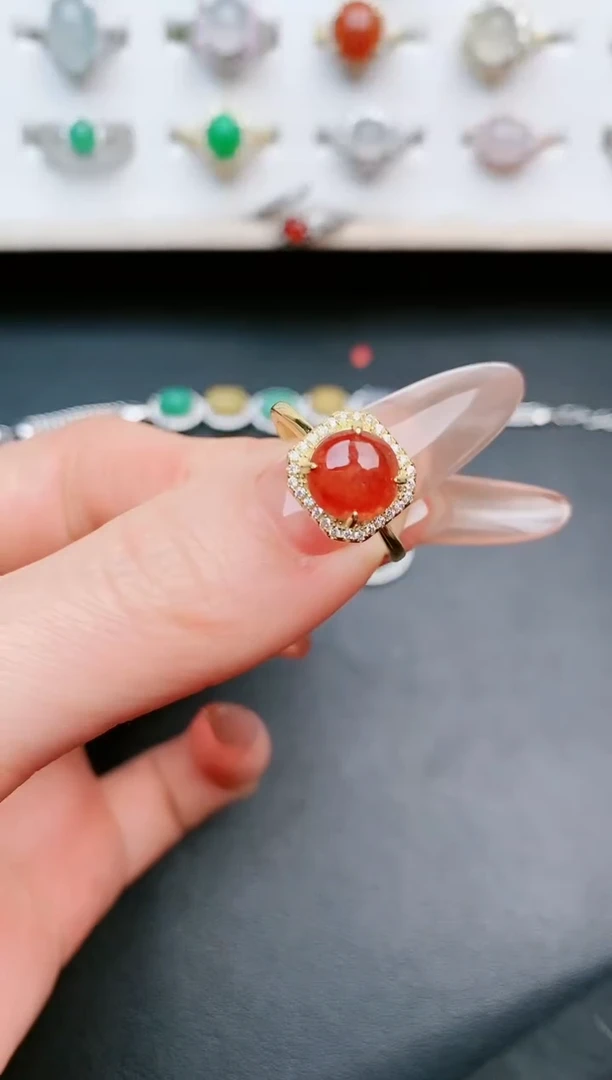 【闪购商品】翡翠戒指银S925镶嵌....