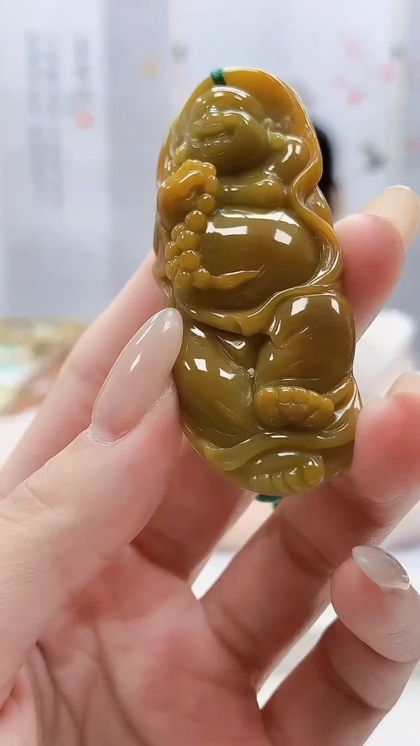 未镶嵌定制翡翠4852lr-毛货挂件48