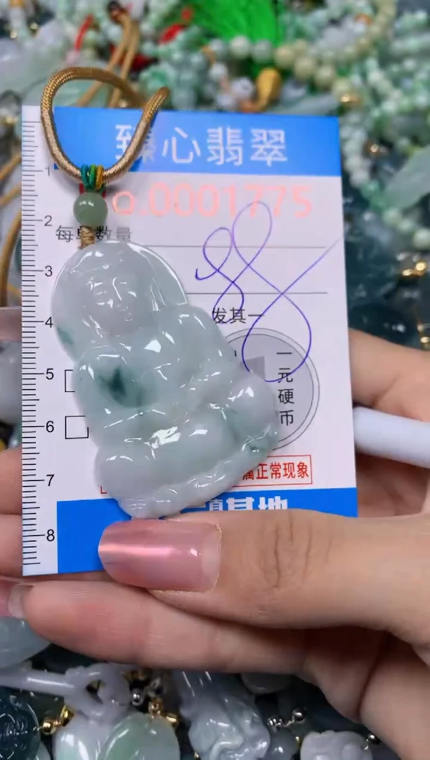 【闪购商品】翡翠颈饰未镶嵌含绳0001775