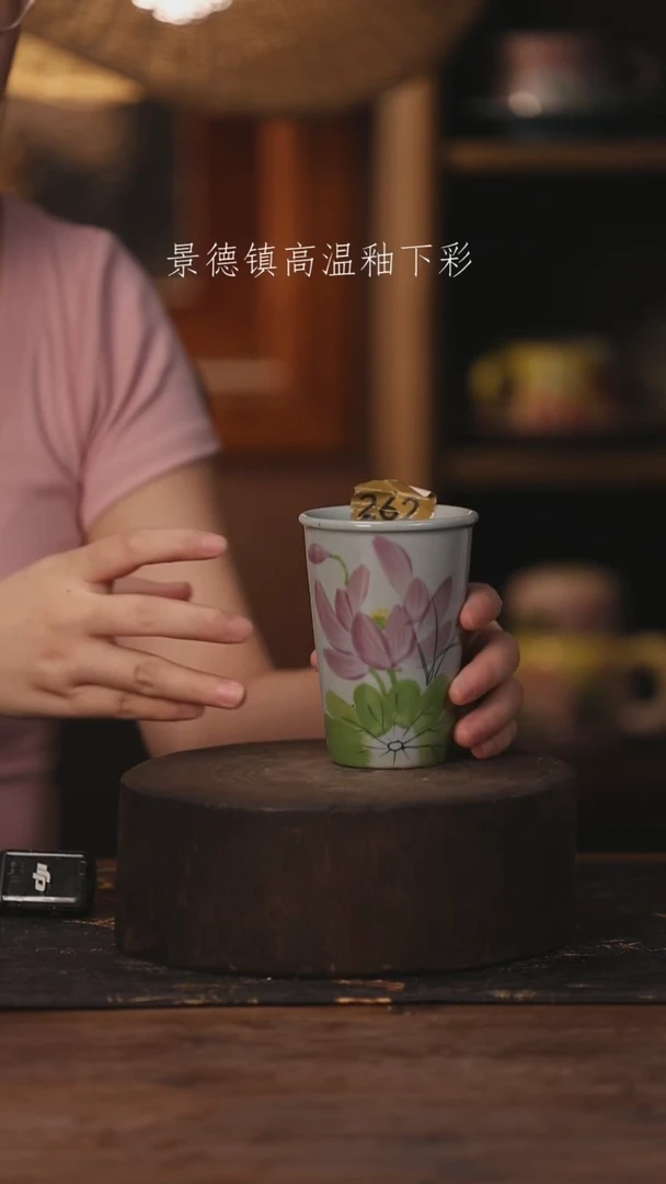 陶瓷景德镇高温釉下手绘陶瓷262