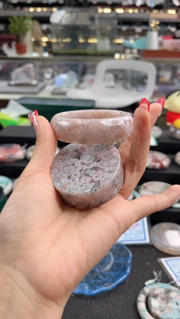 未镶嵌手镯石英质玉54圈口（赠品镯心）2s9625