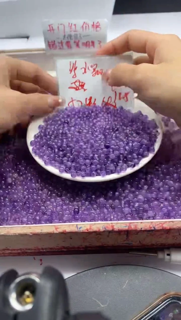 【闪购商品】水晶颈饰未镶嵌w852紫水晶4mm*50颗