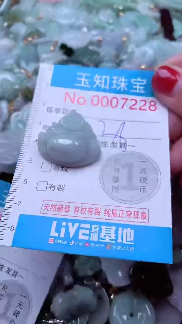 吊坠(不含链)未镶嵌翡翠7228