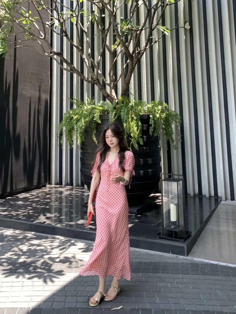 Hangsixiang.小爽【倾心】女神连衣裙5896