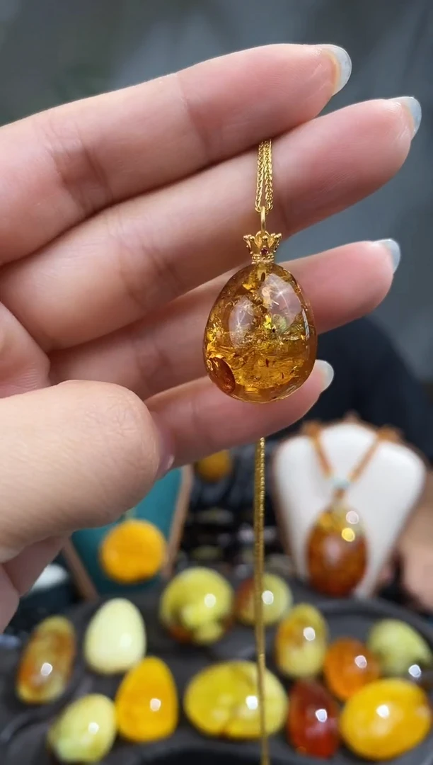 裸石琥珀未镶嵌 基地发货 一物一证 顺丰包邮