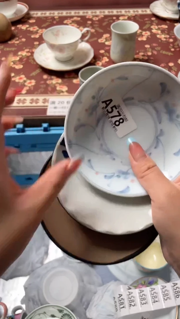 瓷片白*瓷器瓷器A578