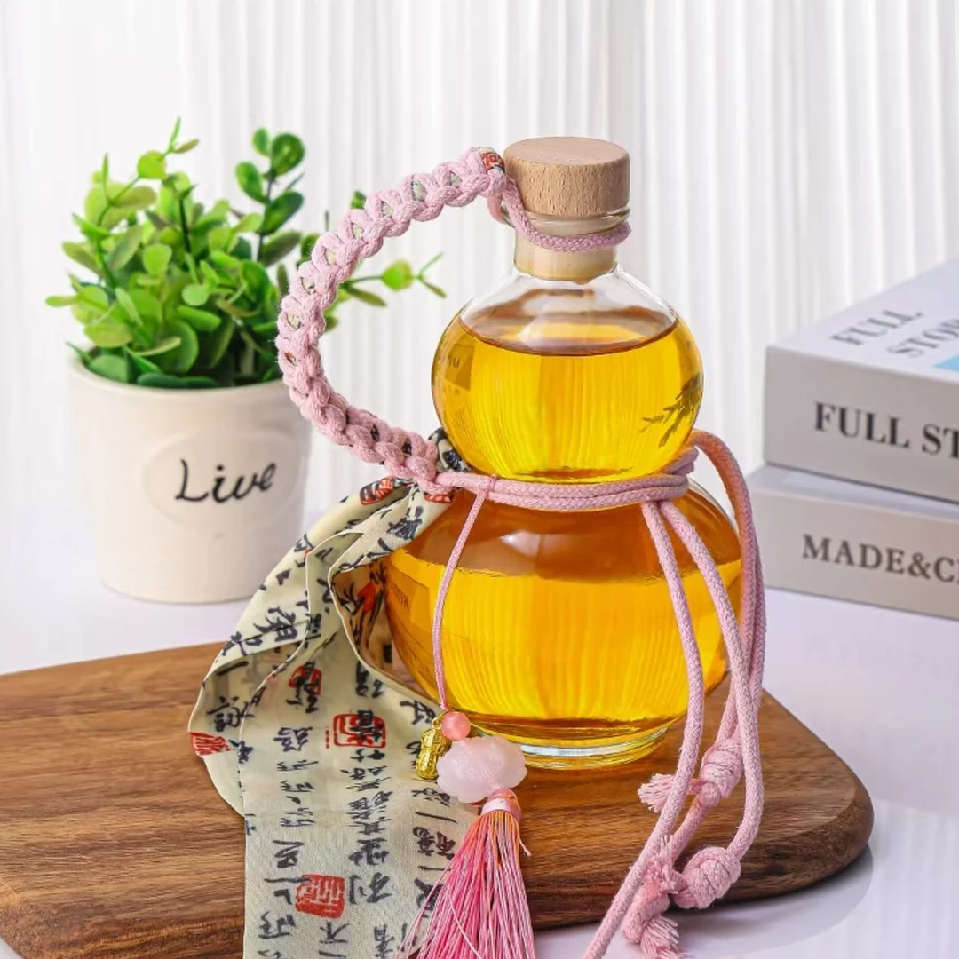 新款网红葫芦瓶时尚国风白酒瓶果酒瓶密封分装瓶玻璃