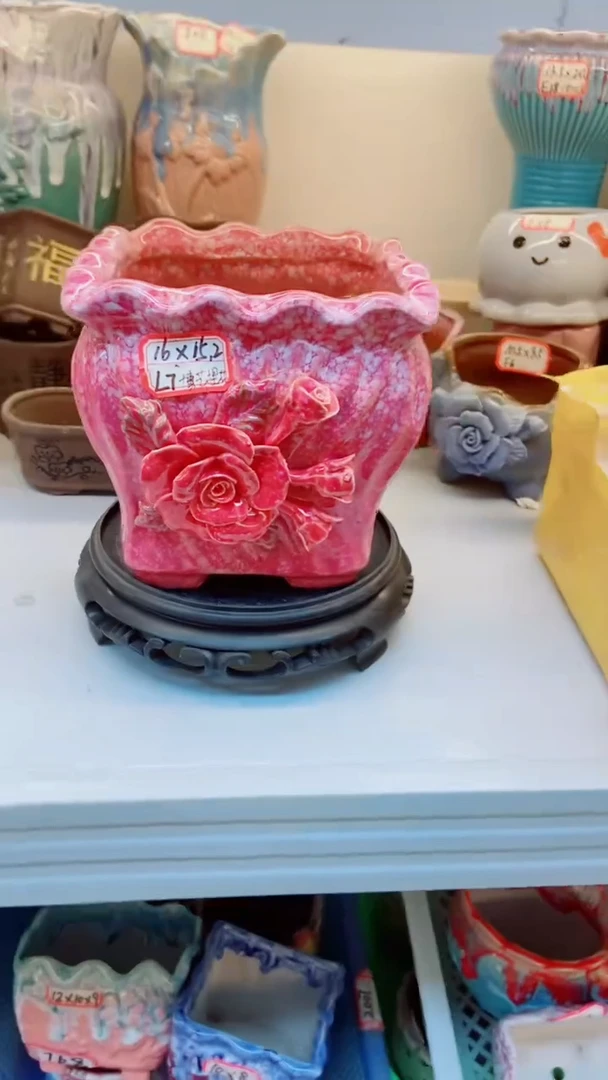 【闪购商品】陶瓷@@L7博艺捏花1个