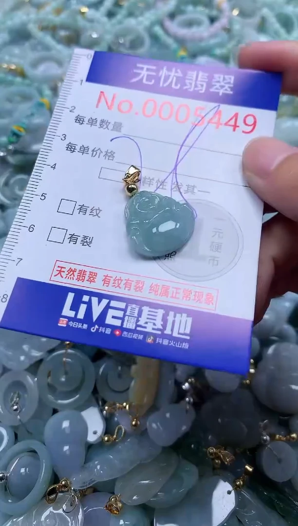 翡翠未镶嵌吊坠(不含链)5449