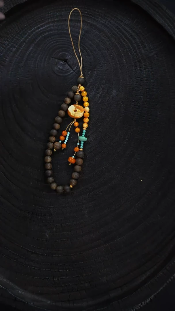 未镶嵌琥珀裸石手机挂