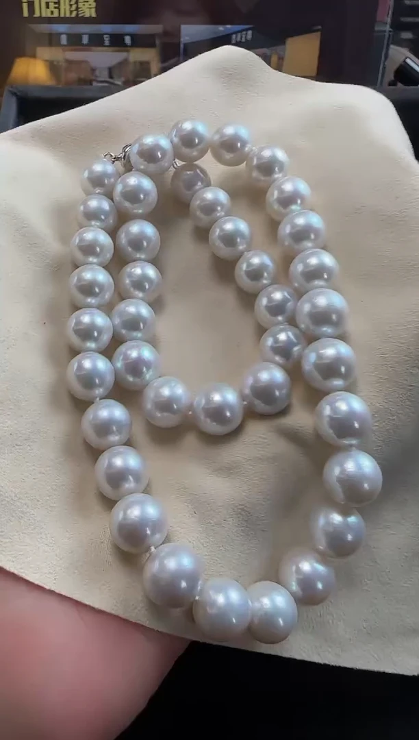 颈饰银S925镶嵌淡水珍珠139珍珠一条