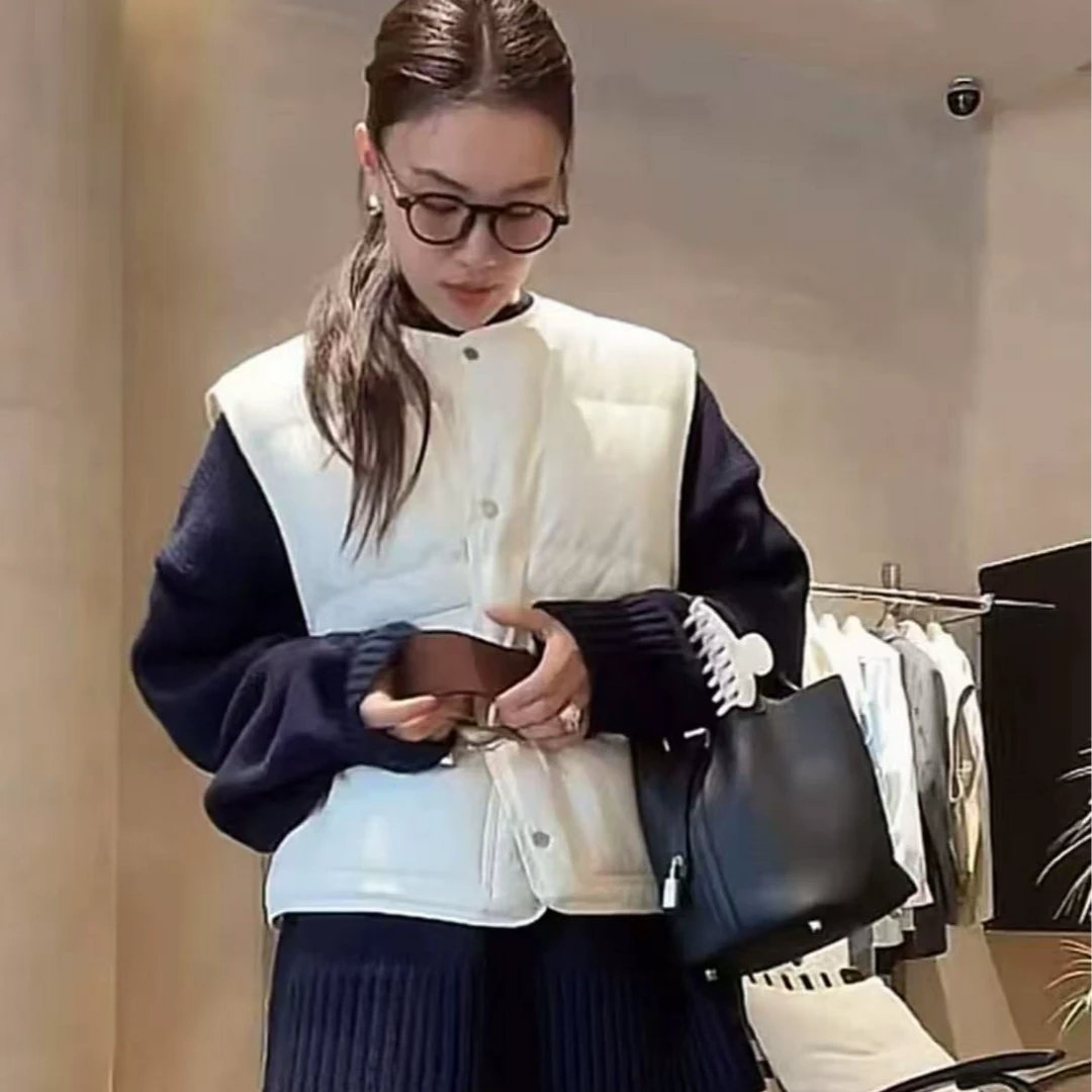 韩国东大门mute2025新款保暖鹅绒马甲百搭宽松外套339