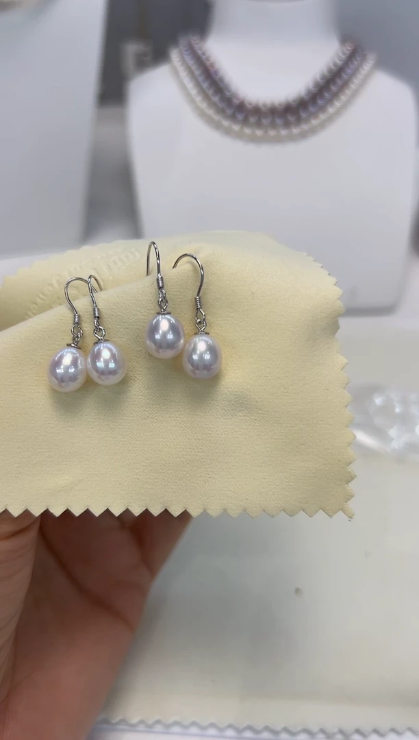 银S925镶嵌淡水珍珠耳饰福利耳饰随机发一