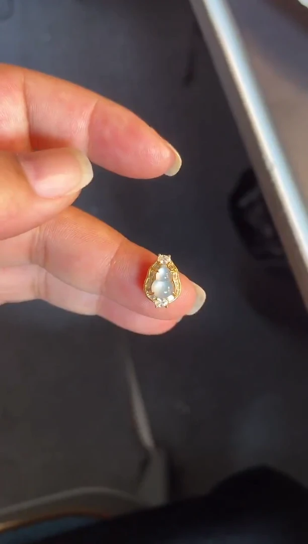 吊坠(不含链)银S925镶嵌翡翠1