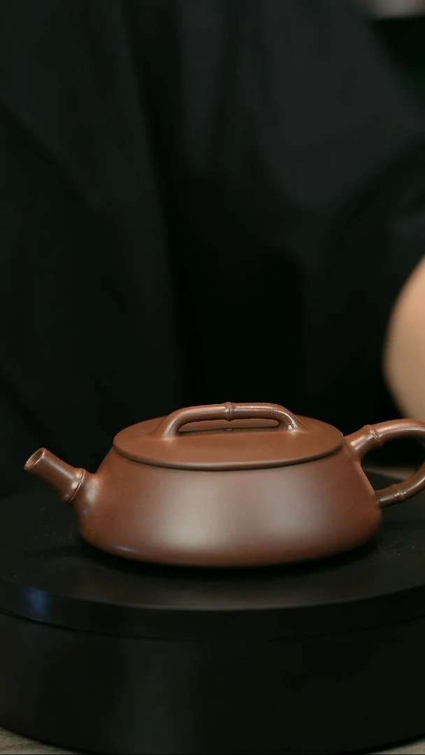 茶壶紫砂宇*H1458赵信军竹节瓢