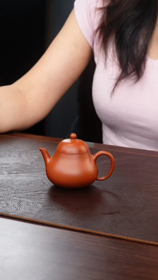 茶壶紫砂小煤窑朱泥梨形100cc