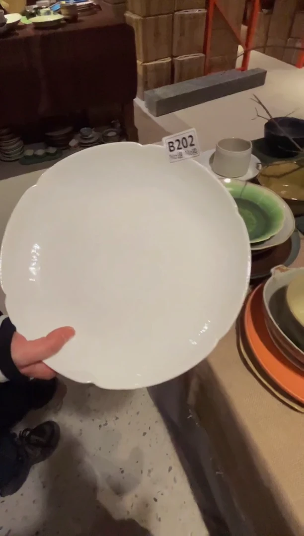 瓷片珍**姐b202影青雕刻大盘福利