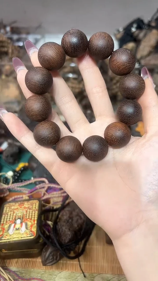 【闪购商品】贡木新品2.0cm白奇楠手串9.99