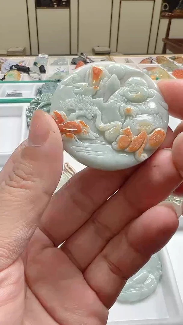 翡翠未镶嵌颈饰多样性发货，发其一