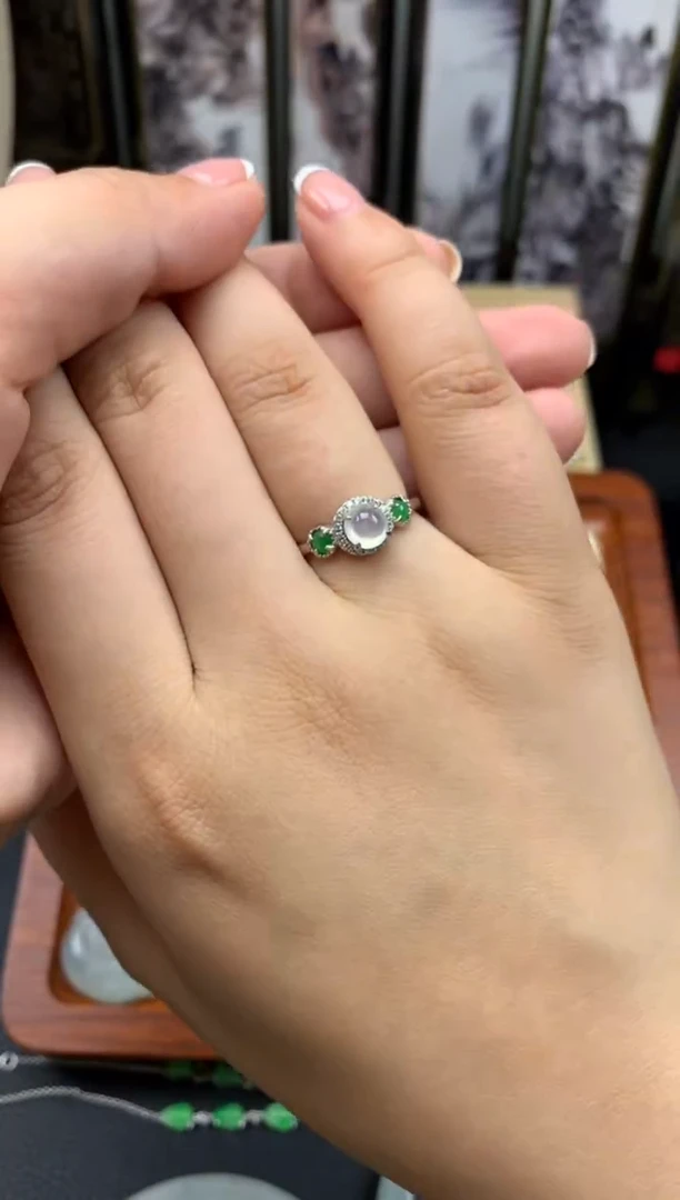 翡翠银S925镶嵌颈饰////////