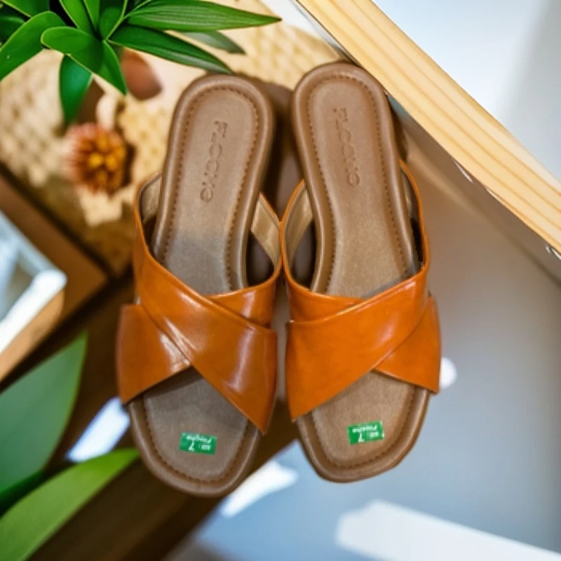 菲律宾原装进口时尚百搭拖鞋休闲夏季复古外穿平底凉拖鞋