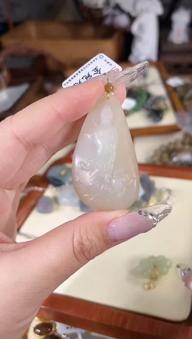 吊坠(不含链)银S925镶嵌和田玉多样性发货其一孤品默认微瑕