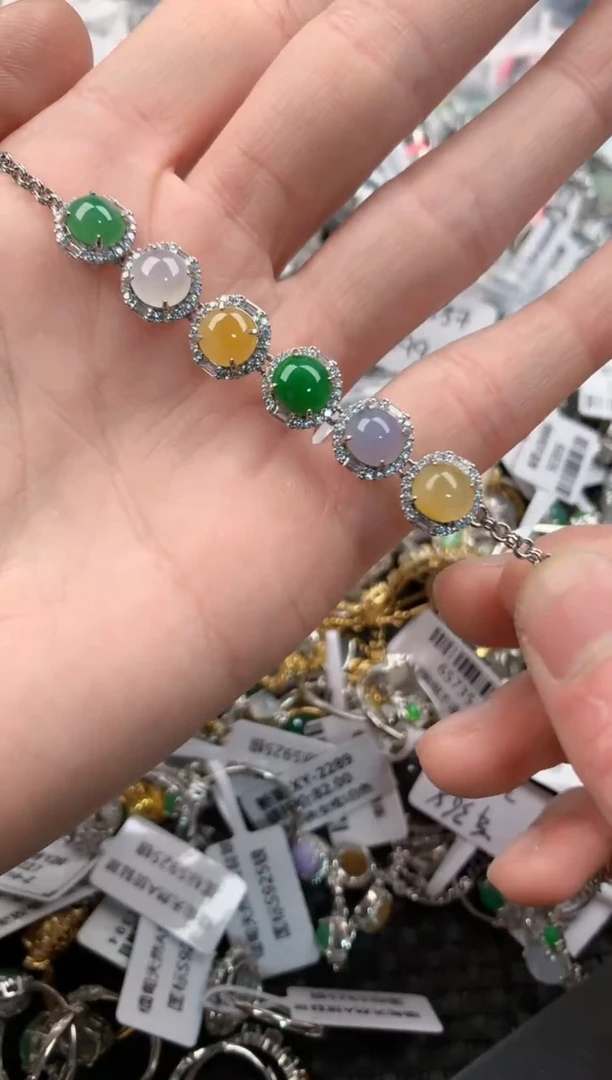 银S925镶嵌戒指翡翠2                     1