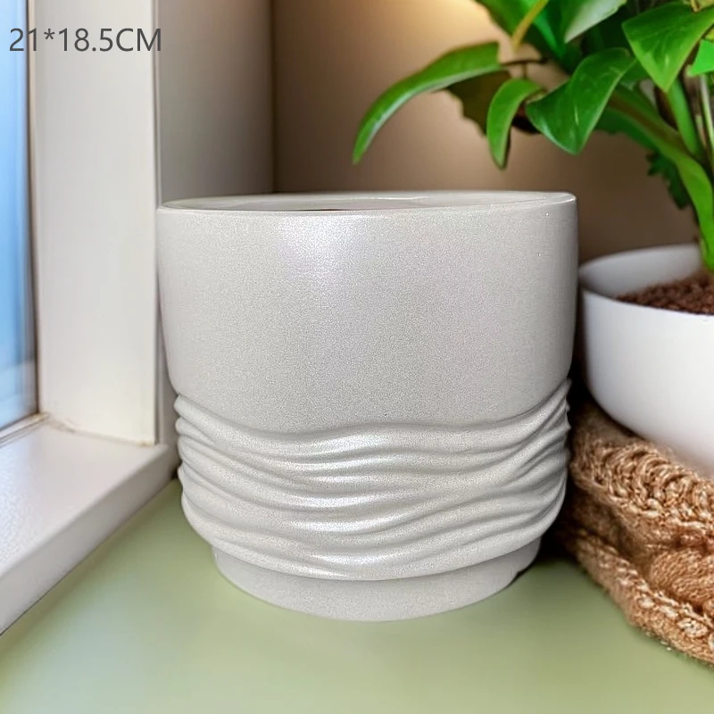 花盆陶瓷花盆直播兰花花盆直播间现场直播卖货小花盆