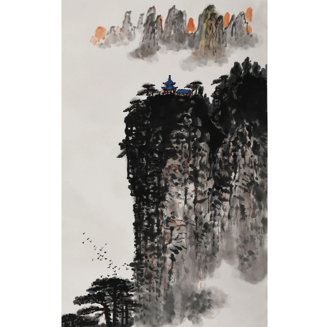 HM5149 万里神州勝画图 68×45 纸本立轴 2.7平尺