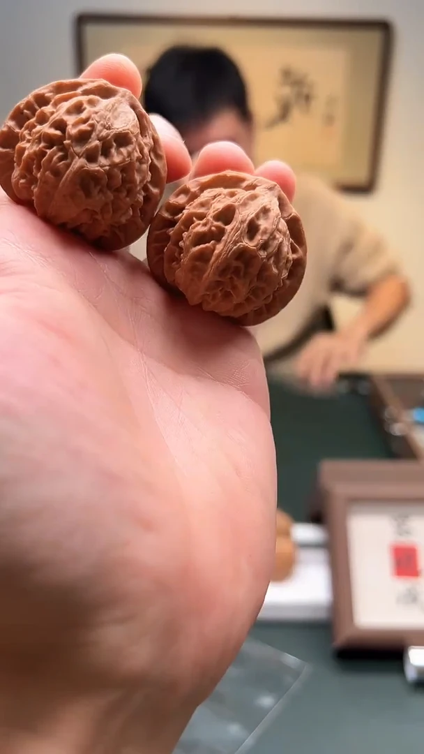 把件文玩核桃40-41mm左右 宫灯 1对 （随机发）