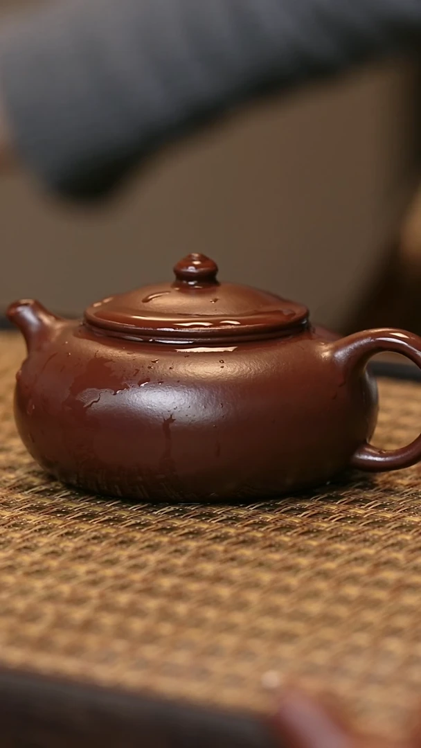 茶壶紫砂老脂泥 寒江