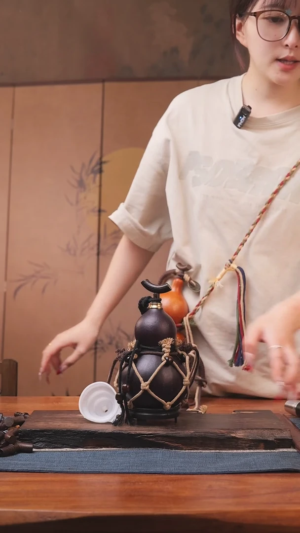 1809号精品大漆葫芦防腐防渗装水茶酒