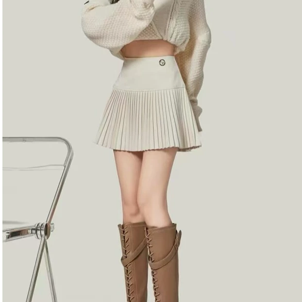 4秋冬百褶裙蛋糕裙短裙