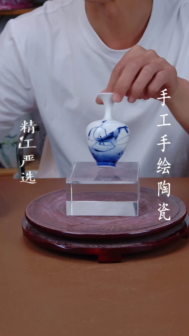 瓶景德镇手工手绘陶瓷摆件6