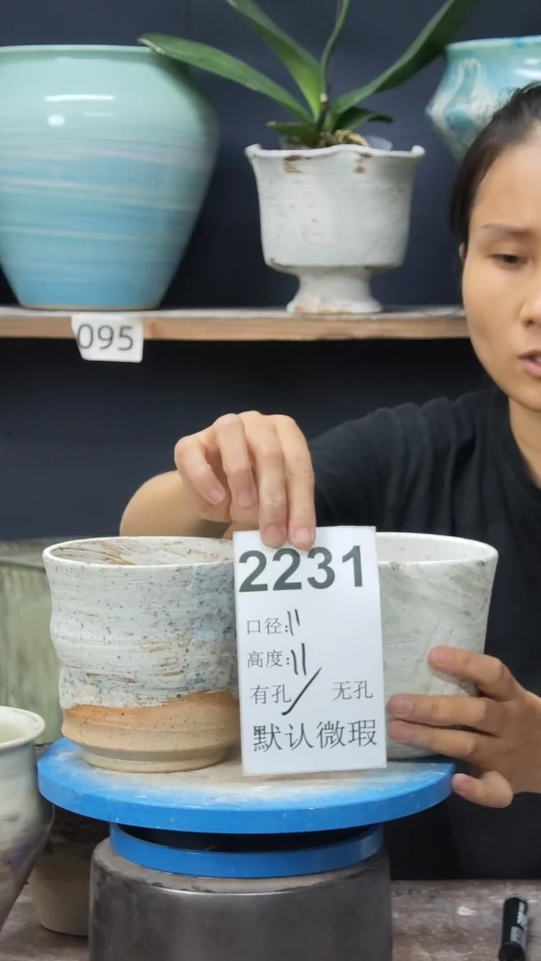 景德镇花盆默认微瑕2231