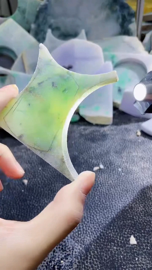 裸石翡翠天然A货翡翠板料
