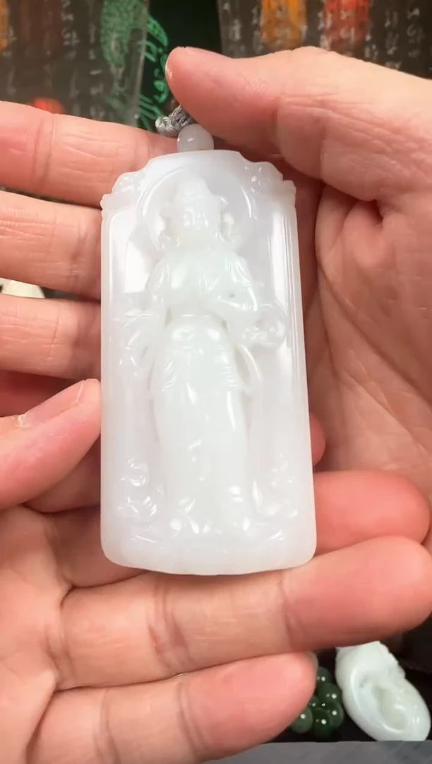 和田玉未镶嵌挂件趙**儿和田玉