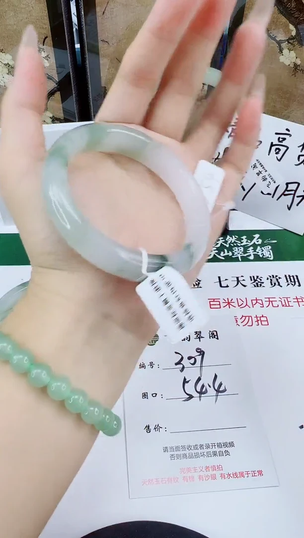 未镶嵌手镯石英质玉309-54/55