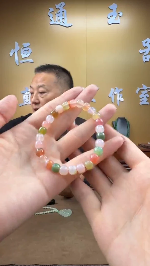 未镶嵌颈饰玛瑙/玉髓手串