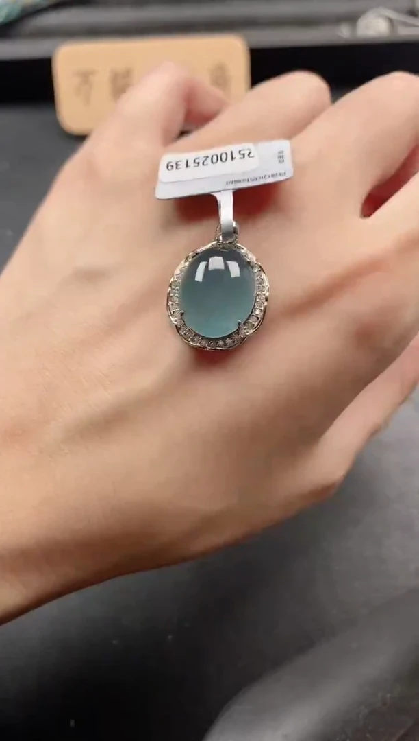 银S925镶嵌戒指翡翠51151