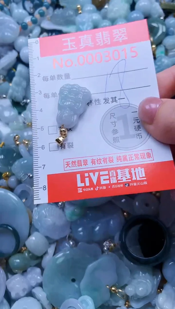 翡翠未镶嵌吊坠(不含链)3015