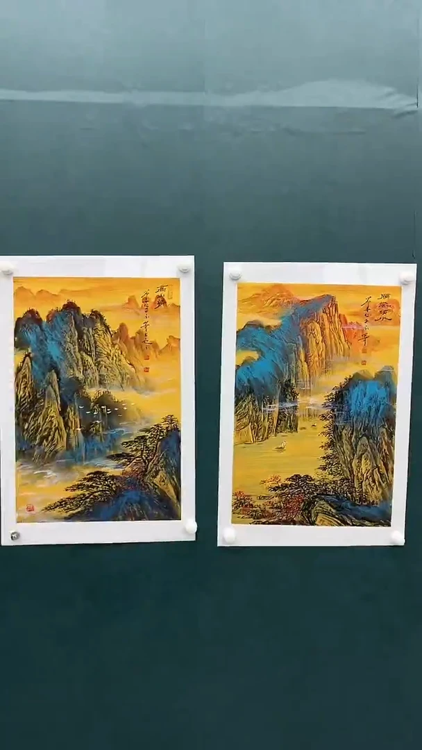 国画刘用华-2.7平尺-山水-随机一个