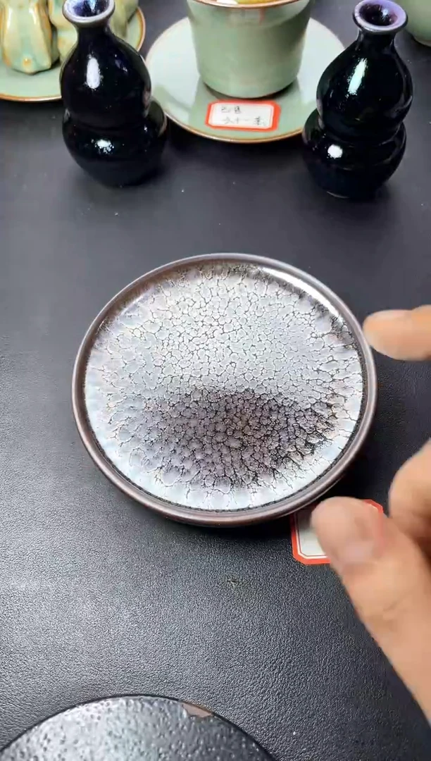 茶盏107叶紫建盏叶紫