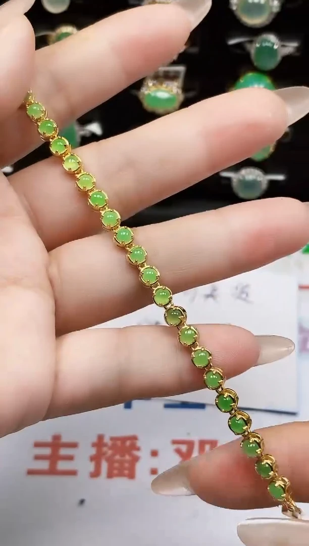 银S925镶嵌戒指翡翠1177